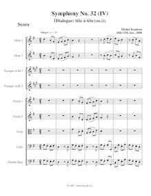 Partition I, Allegro (Dialogue: tête à tête), Symphony No.32, C major