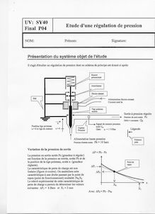 Systèmes asservis industriels 2004 Ingénierie et Management de Process Université de Technologie de Belfort Montbéliard