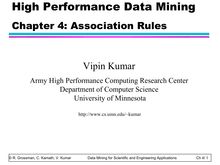 Tutorial on High Performance Data Mining