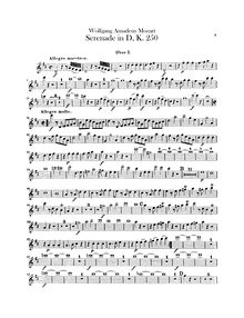 Partition hautbois 1, 2, Serenade, Serenade No.7 ; Haffner Serenade