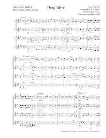 Partition complète (3 C ténor parties, B♭ basse), 24 Negro Melodies