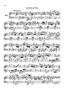 Partition complète, Piano Sonata No.44 en g minor, Haydn, Joseph par Joseph Haydn