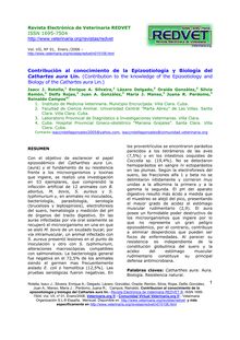 Contribución al conocimiento de la Epizootiología y Biología del Cathartes aura Lin (Contribution to the knowledge of the Epizootiology and Biology of the Cathartes aura Lin.)
