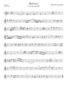 Partition viole de gambe aigue 2, Madrigali a 5 voci, Libro 4, Casentini, Marsilio par Marsilio Casentini