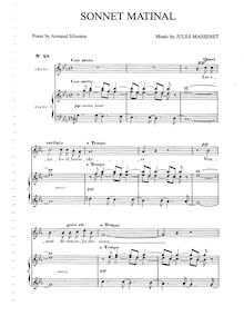Partition complète (E♭ major: medium voix et piano), Poème d avril