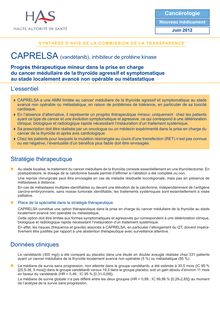 CAPRELSA - CAPRELSA SYNTHESE - CT12099