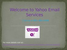 Yahoo Email Service Phone Number +1-855-490-2999