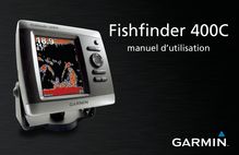 Notice GPS Garmin  Fishfinder 400C with Dual Beam Transducer