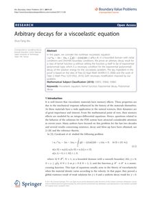 Arbitrary decays for a viscoelastic equation