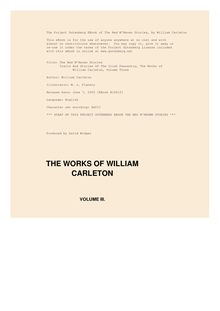 The Ned M Keown Stories - Traits And Stories Of The Irish Peasantry, The Works of - William Carleton, Volume Three