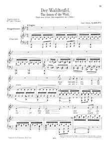 Partition Incomplete score (haut voix), 143 chansons, Bohm, Carl