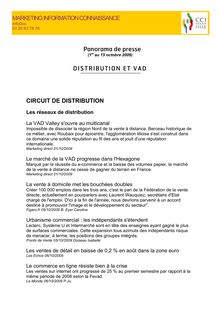 Panorama de presse DISTRIBUTION ET VAD CIRCUIT DE DISTRIBUTION ...