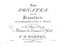 Partition parties complètes, 3 Piano Trios, Himmel, Friedrich Heinrich par Friedrich Heinrich Himmel