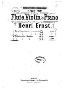 Partition complète, violon et flûte 1 parties, 3 Petits symphonies concertantes