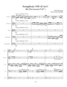 Partition I, Giusto e risoluto, Symphony No.10, C major, Rondeau, Michel