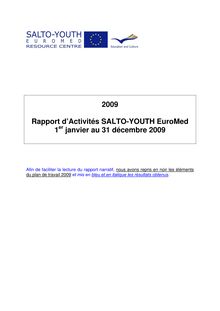 2009 Rapport d Activités SALTO-YOUTH EuroMed 1 janvier au 31 ...