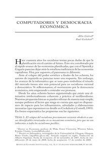 Computadores y democracia económica (Computers and Economic Democracy)