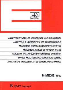 Analytical tables of foreign trade