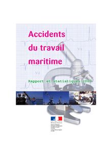 Accidents du travail maritime. Rapport et statistiques 2003.
