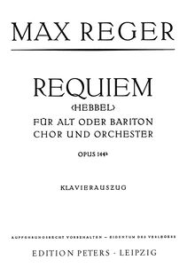 Partition complète, 2 Gesänge, Op.144, Reger, Max