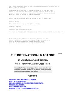 The International Monthly, Volume 5, No. 3, March, 1852