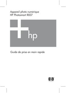 Notice Appareil Photo numériques HP  Photosmart R837