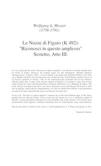 Partition complète, Le nozze di Figaro, The Marriage of Figaro, D major par Wolfgang Amadeus Mozart