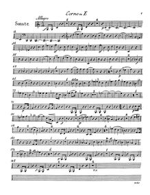Partition cor , partie (E), Sonata pour cor et Piano en E minor, Op.44