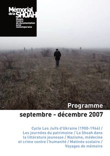 Programme septembre - décembre 2007