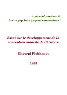 1895 - 2 - Essai sur le développement de la conception moniste de l histoire