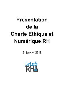 Charte Ethique et Numérique RH