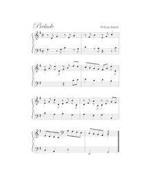 Partition complète, Prelude en G from pour Frontispiece, G major