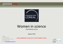 Les femmes et la science : sondage
