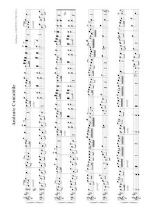 Partition , Andante Cantabile, Nouveau Journal de pièces d orgue par Guillaume Lasceux