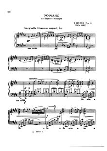 Partition complète, Romance par Frédéric Chopin