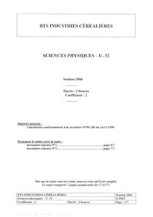 Btsindusce sciences   physiques 2006