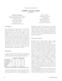 OXIDES ultra thin oxides moderated by