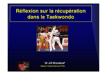 Réflexion sur la récupération dans le Taekwondo