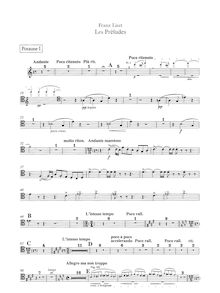 Partition Trombone 1, 2, , Tuba, Les Préludes, Symphonic Poem No.3