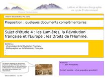 Sujet d étude 4 : les Lumières, la Révolution française et l ...