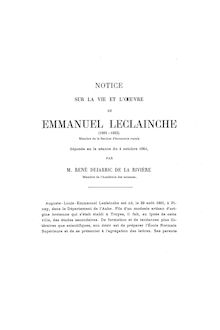 Emmanuel LECLAINCHE août novembre par René Dujarric de La Rivière