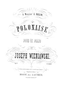 Partition complète, Polonaise, Op.21, Wieniawski, Józef