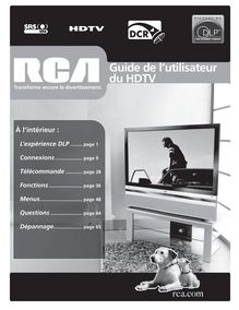 Notice HDTV RCA  HD61THW263