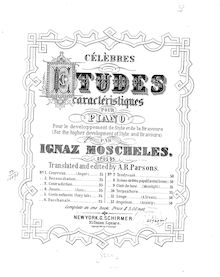 Partition complète, 12 Etudes, Op.95, Charakteristische Studien für das Pianoforte zur höhern Entwickelung des Vortrags und der Bravour
