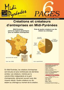 Créations et créateurs d entreprises en Midi-Pyrénées