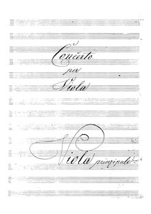 Partition Original Manuscript parties, partition complète, viole de gambe Concerto en C, BI541