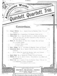 Partition violoncelle, corde quatuor, Op.49, C major, Spiess, Ernst