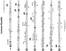 Partition flûte, Autumn Ramble, F major, Robertson, Ernest John