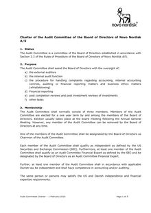 Audit Committee Charter - underskriftsversion 1  februar 2010