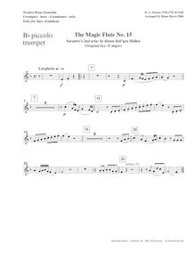 Partition parties complètes, Die Zauberflöte, The Magic Flute, Mozart, Wolfgang Amadeus par Wolfgang Amadeus Mozart